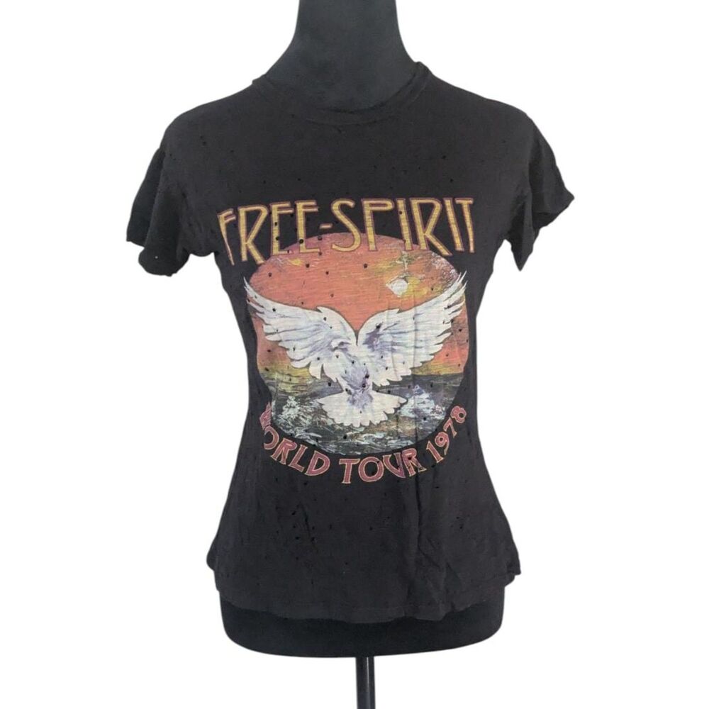 Dirtee Laundry "Free Spirit World Tour 1978" T-Shirt, Size XS